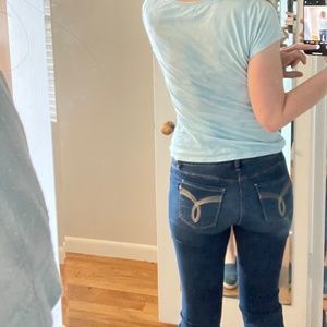 **SOLD** Royalty For Me skinny CROP blue jeans, stretchy, size 6P